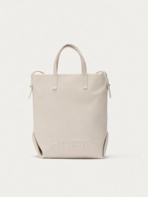 Bolsos Hoff Shopper Piel Arcade Off White Mujer Blancas | LIJZ-63207