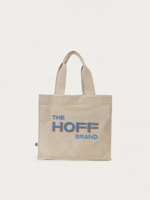 Bolsos Hoff Shopper Tejido Con Logo Hoff Bordado Mujer Gris | NWPG-78652