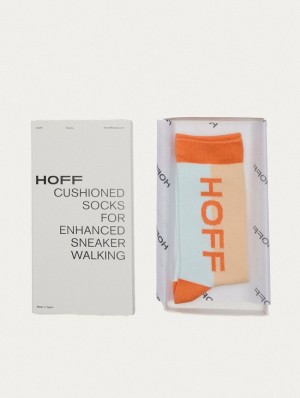 Calcetines Hoff Maxi Logo Hombre Azules Naranjas | OAUH-57430