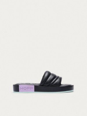 Sandalias Hoff Lane Mujer Negras | NTBX-23570