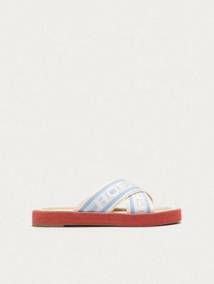 Sandalias Hoff Market Mujer Azules Blancas Naranjas | ZYGA-75249