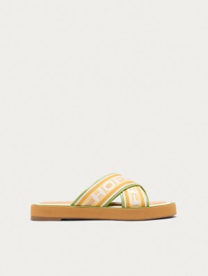 Sandalias Hoff Market Mujer Naranjas Verde | YIDG-72861