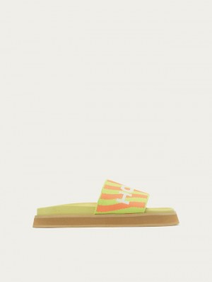 Sandalias Hoff Park Mujer Verde Naranjas | UIFN-17904