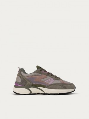 Zapatillas Hoff Dakota Mujer Verde Rosas Gris | XKVO-49682