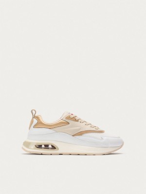 Zapatillas Hoff Evolution Mujer Blancas Beige | NBZA-56948