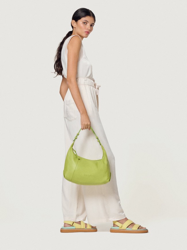 Bolsos Hoff Leather Hobo Museum Mujer Verde | ZUGA-17542