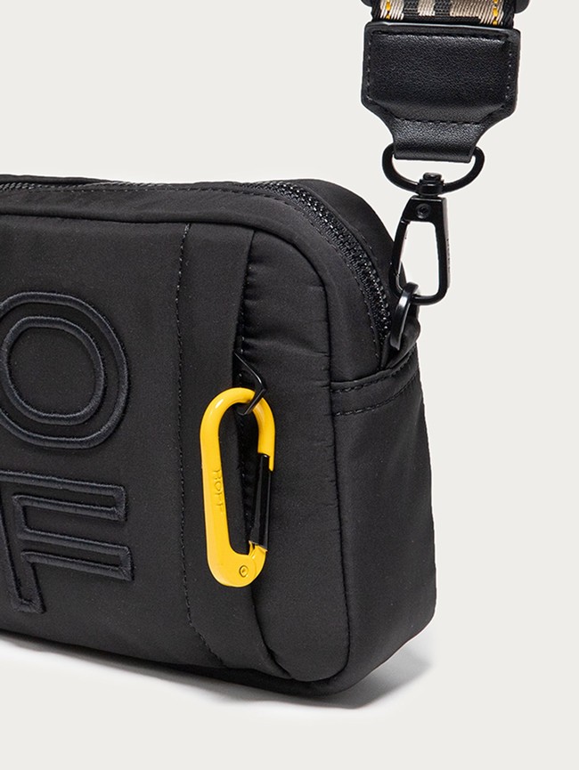Bolsos Hoff Nylon Bridge Mujer Negras | JHGU-16294
