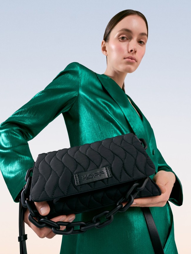 Bolsos Hoff Quilt Mujer Negras | HUXB-75890