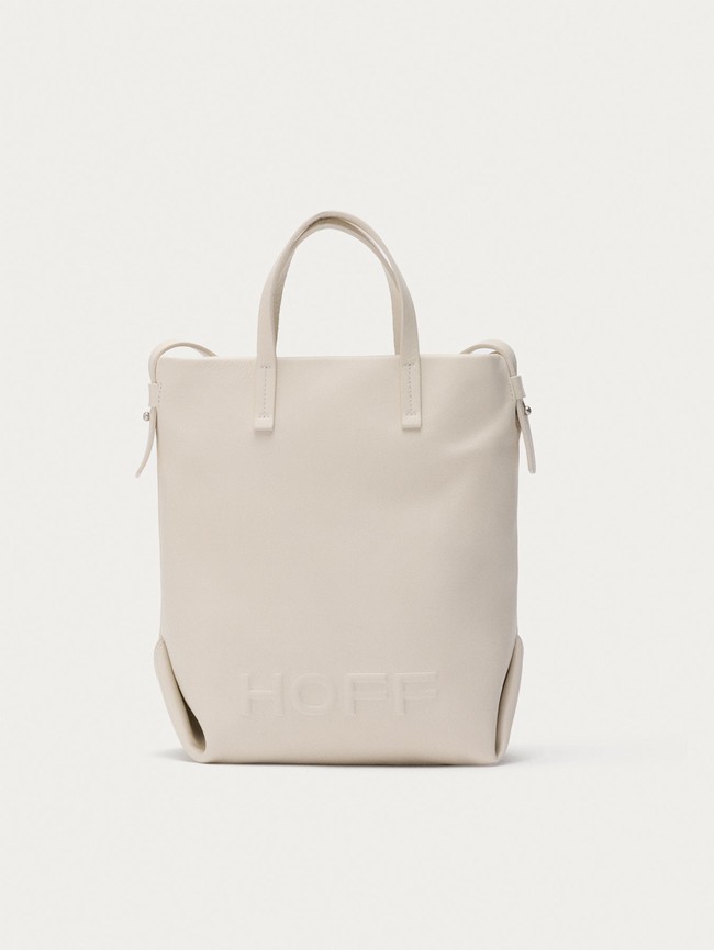 Bolsos Hoff Shopper Piel Arcade Off White Mujer Blancas | LIJZ-63207