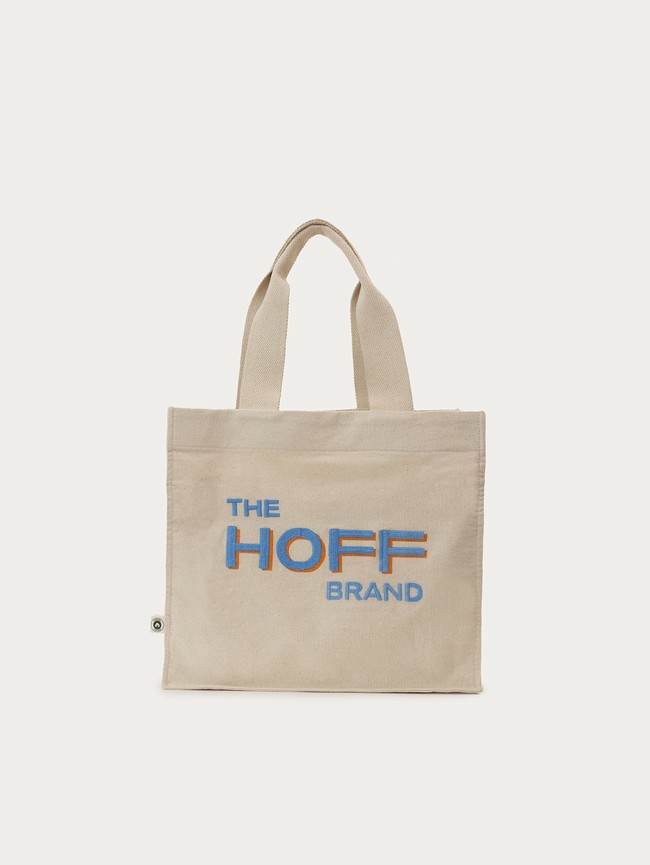 Bolsos Hoff Shopper Tejido Con Logo Hoff Bordado Mujer Gris | NWPG-78652