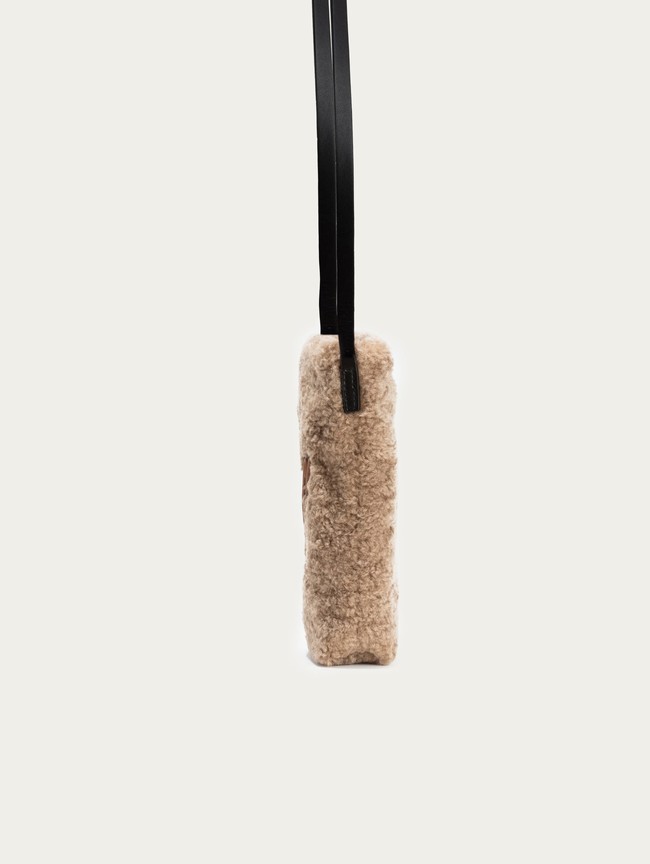 Bolsos Hoff Tower Fur Mini Taupe Mujer Beige | SEDR-86947