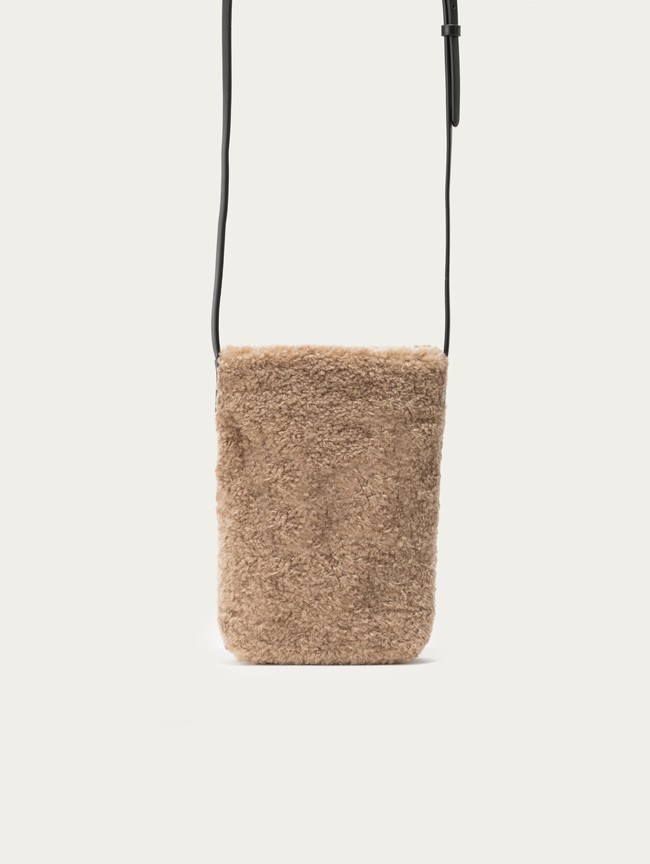 Bolsos Hoff Tower Fur Mini Taupe Mujer Beige | SEDR-86947