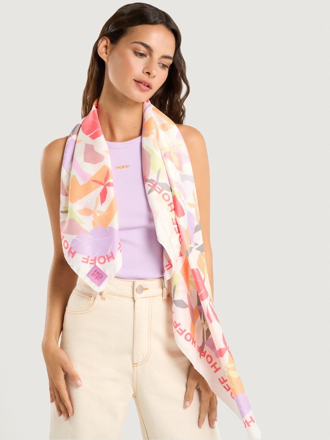 Bufandas Hoff Leaf Foulard Lilac Mujer Multicolor | WYCS-52763