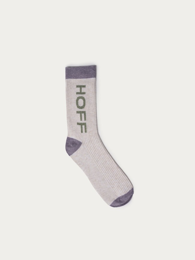 Calcetines Hoff Maxi Logo Mujer Gris | EFIV-05964