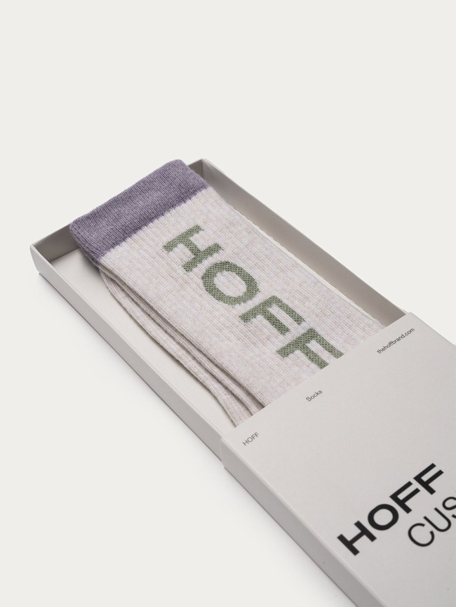Calcetines Hoff Maxi Logo Mujer Gris | EFIV-05964