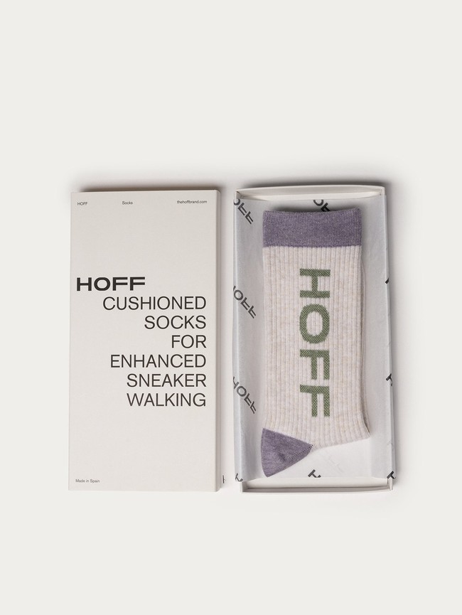 Calcetines Hoff Maxi Logo Mujer Gris | EFIV-05964