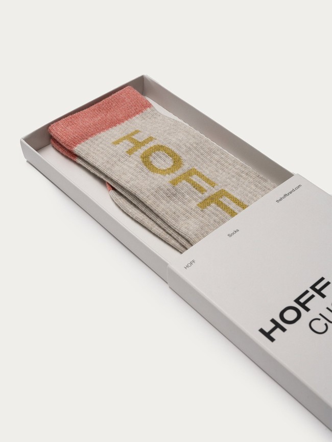 Calcetines Hoff Maxi Logo Mujer Gris | VNST-67391