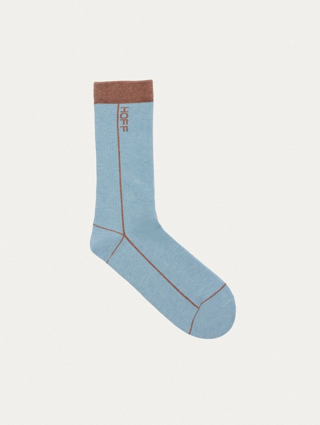 Calcetines Hoff Stripe Hombre Azules | XUFS-24763