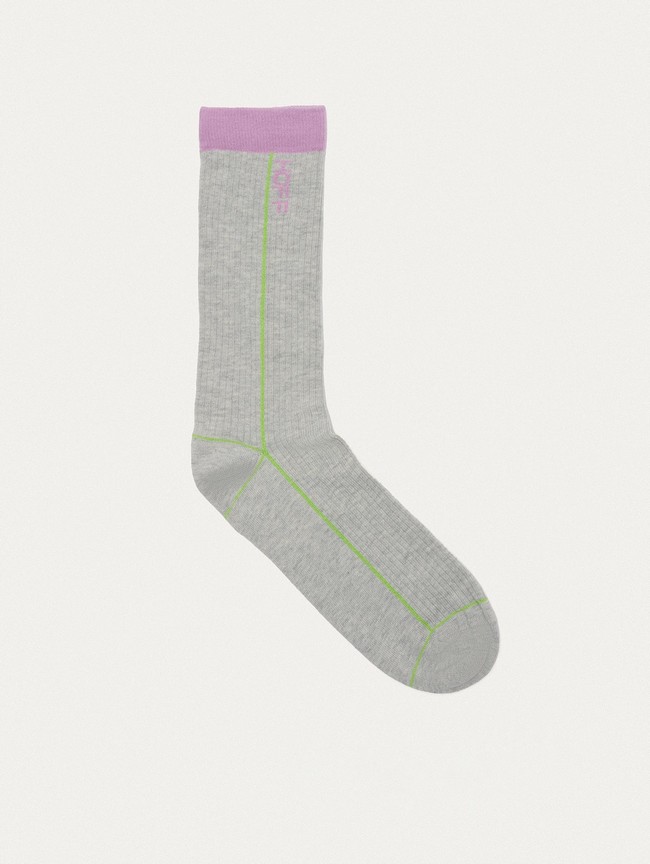 Calcetines Hoff Stripe Hombre Gris | OVPJ-57236