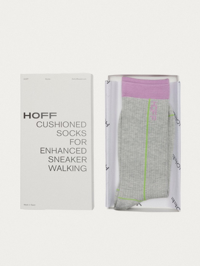 Calcetines Hoff Stripe Hombre Gris | OVPJ-57236