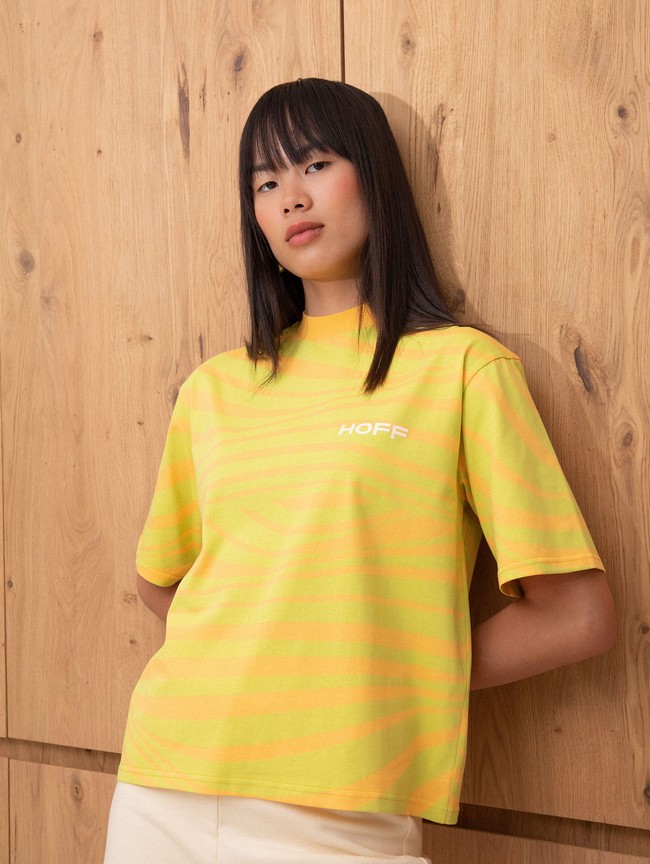 Camiseta Hoff Tarifa Mujer Verde Naranjas | CBJT-52739