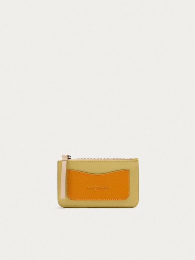 Carteras Hoff Leather Coin Cardholder Lime Mujer Amarillo Naranjas | TOIC-16507