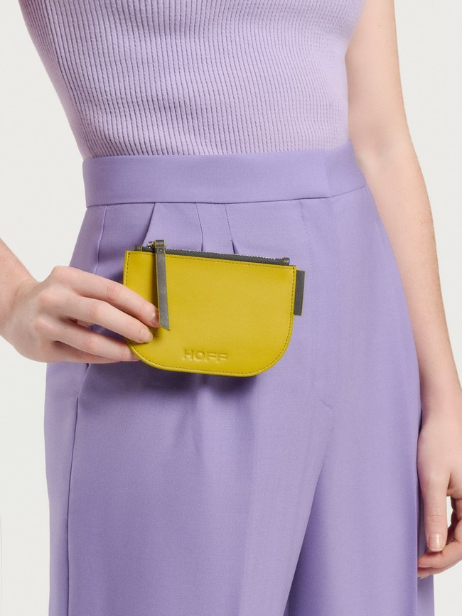Carteras Hoff Leather Coin Mujer Amarillo | GYBA-25846