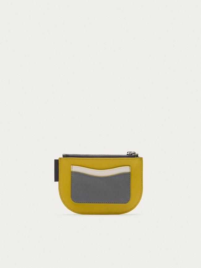 Carteras Hoff Leather Coin Mujer Amarillo | GYBA-25846