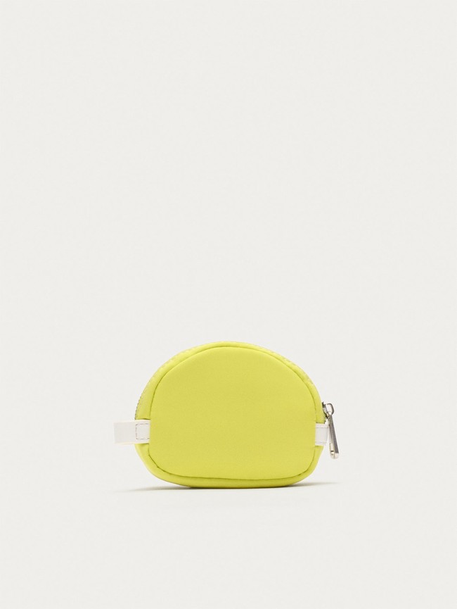Carteras Hoff Nylon Coin Lime Mujer Amarillo Rosas | XKFD-45183