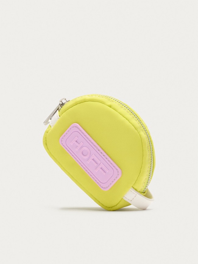 Carteras Hoff Nylon Coin Lime Mujer Amarillo Rosas | XKFD-45183