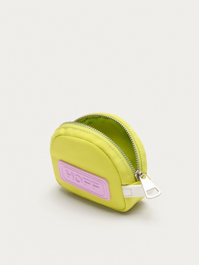 Carteras Hoff Nylon Coin Lime Mujer Amarillo Rosas | XKFD-45183