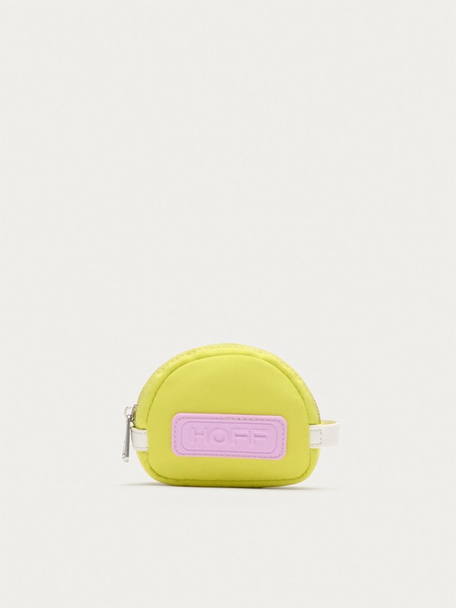 Carteras Hoff Nylon Coin Lime Mujer Amarillo Rosas | XKFD-45183