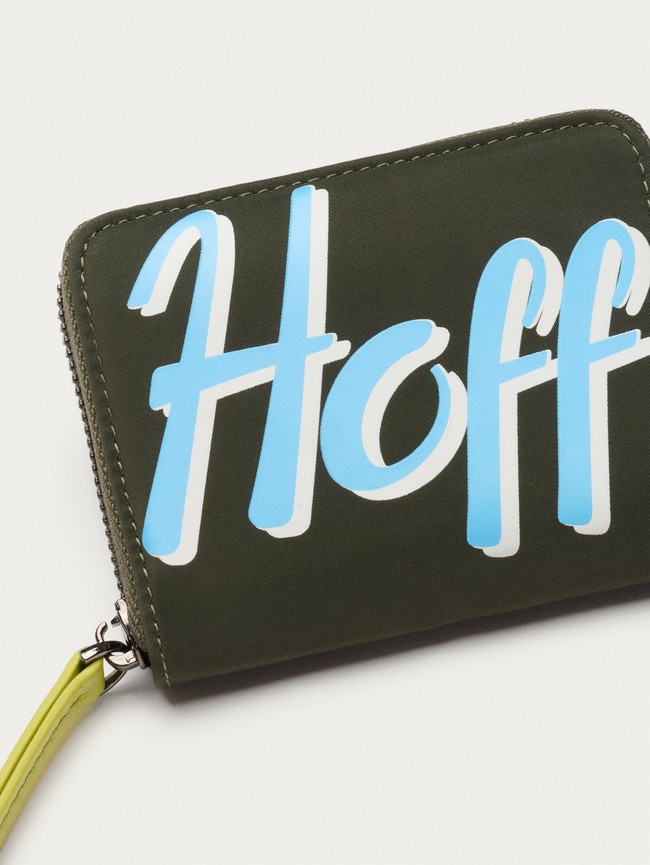 Carteras Hoff Nylon Logo Mujer Negras | JQHP-13978