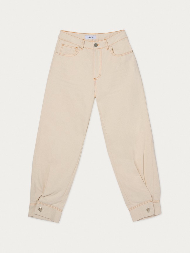 Jeans Hoff Azores Off White Mujer Beige | OBEY-12658