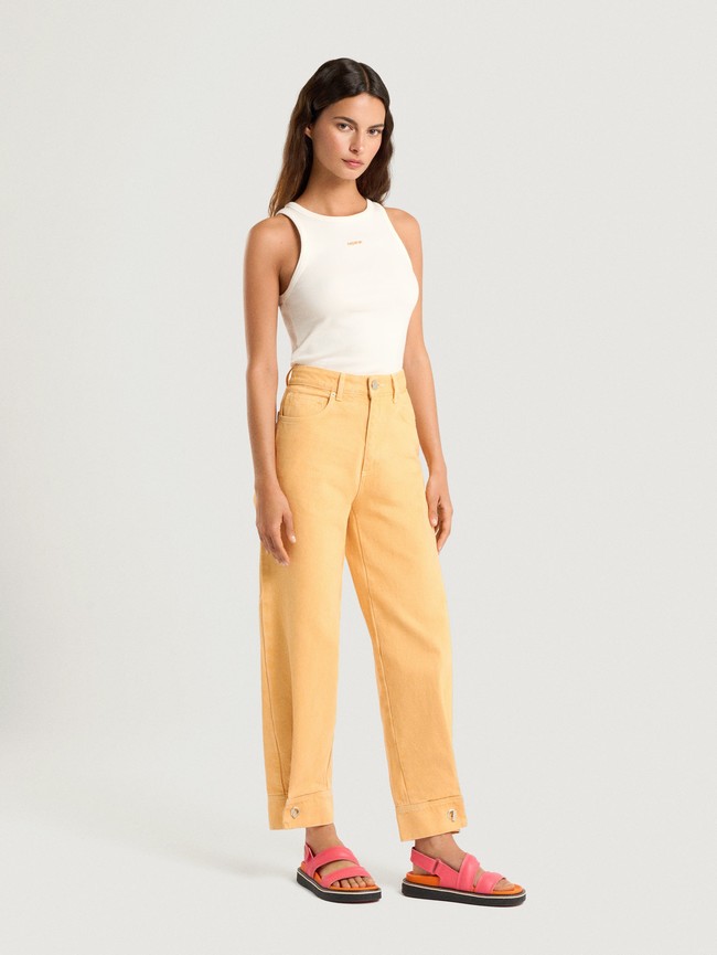 Jeans Hoff Azores Peach Mujer Kaki | KITV-79102
