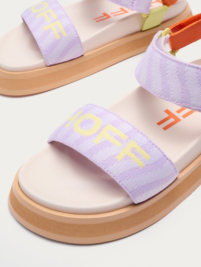 Sandalias Hoff Bio Garden Lila Mujer Moradas Naranjas | TOSI-43682