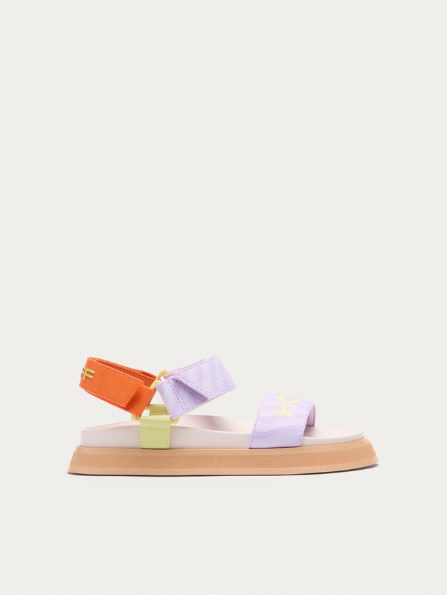 Sandalias Hoff Bio Garden Lila Mujer Moradas Naranjas | TOSI-43682