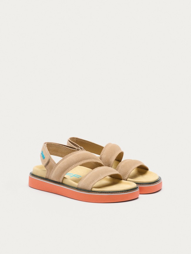 Sandalias Hoff Camel Road Mujer Marrones | WBVF-75361