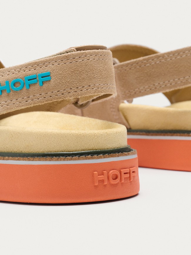 Sandalias Hoff Camel Road Mujer Marrones | WBVF-75361