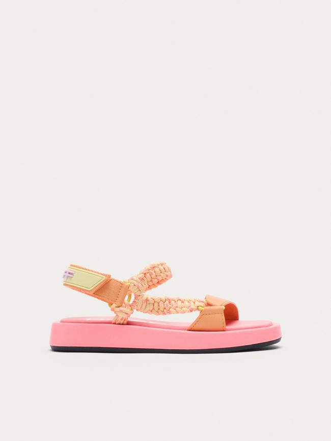 Sandalias Hoff Festival Mujer Rosas Coral | ROXU-09638