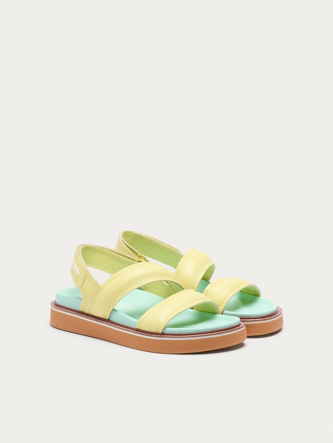 Sandalias Hoff Lime Road Mujer Amarillo Azules | IGOS-07958