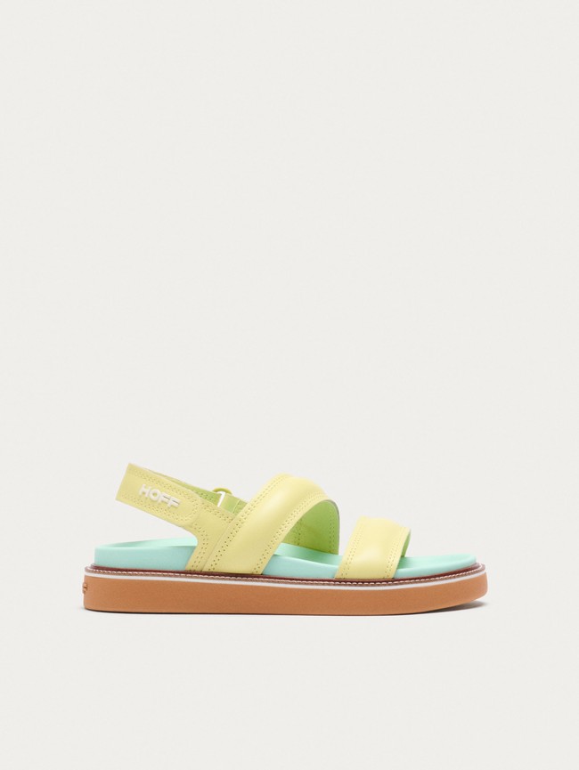 Sandalias Hoff Lime Road Mujer Amarillo Azules | IGOS-07958