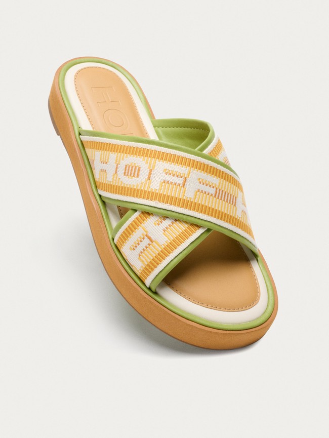 Sandalias Hoff Market Mujer Naranjas Verde | YIDG-72861