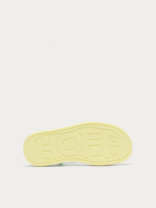 Sandalias Hoff Off White Festival Mujer Verde Blancas | PKBF-15863