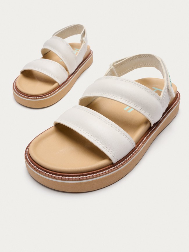 Sandalias Hoff Off White Road Mujer Blancas | VFGD-67143