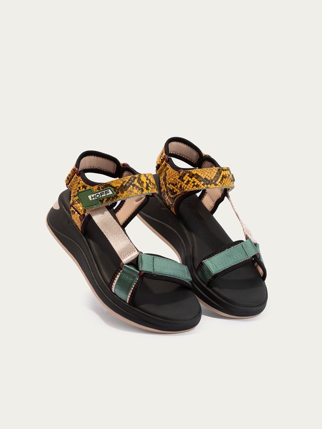 Sandalias Hoff Palawan Mujer Negras | BPGR-96054