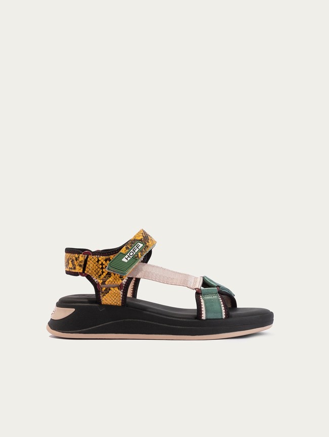 Sandalias Hoff Palawan Mujer Negras | BPGR-96054