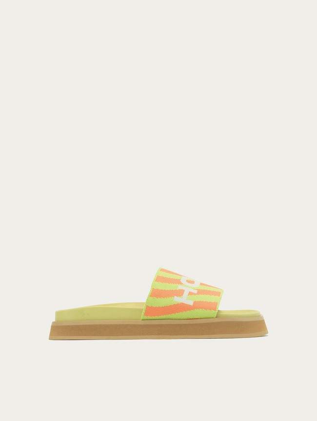 Sandalias Hoff Park Mujer Verde Naranjas | UIFN-17904