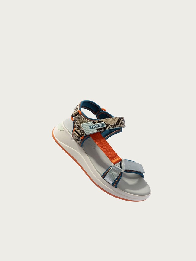 Sandalias Hoff Seychelles Mujer Gris Naranjas | STGA-50127