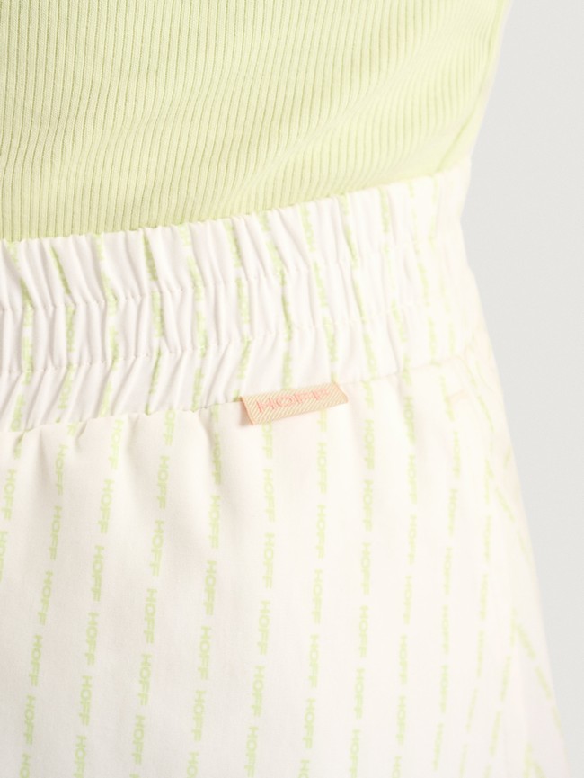Short Hoff Logo Hoff Hawaii Mujer Blancas | EOIZ-04186
